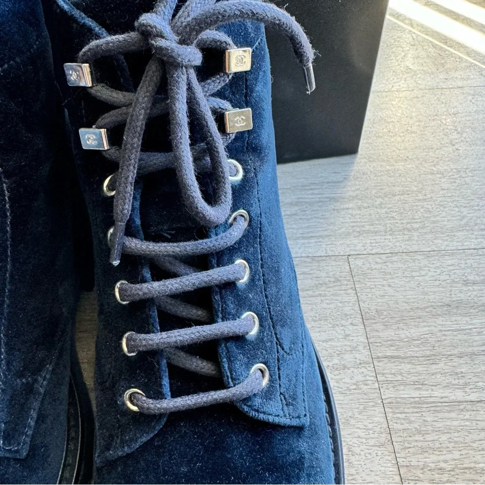Chanel Moto/Combat Boots Sz 38US 8 - Picture 7 of 9
